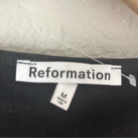 Reformation Coen Knit Dress in Black - Picture 4 of 6